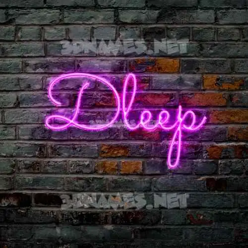 dleep in Pink Neon style - 3D name wallpaper dleep in Pink Neon style - 3D name wallpaper