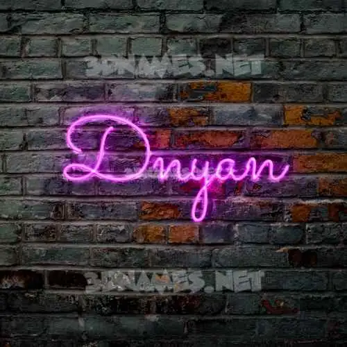 dnyan in Pink Neon style - 3D name wallpaper dnyan in Pink Neon style - 3D name wallpaper