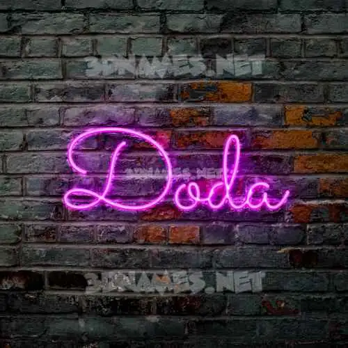 doda in Pink Neon style - 3D name wallpaper doda in Pink Neon style - 3D name wallpaper