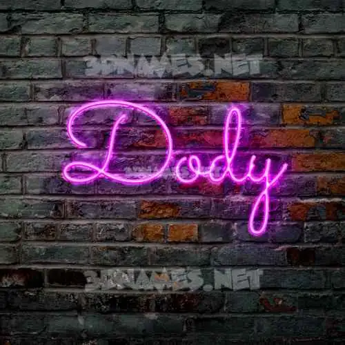 dody in Pink Neon style - 3D name wallpaper dody in Pink Neon style - 3D name wallpaper