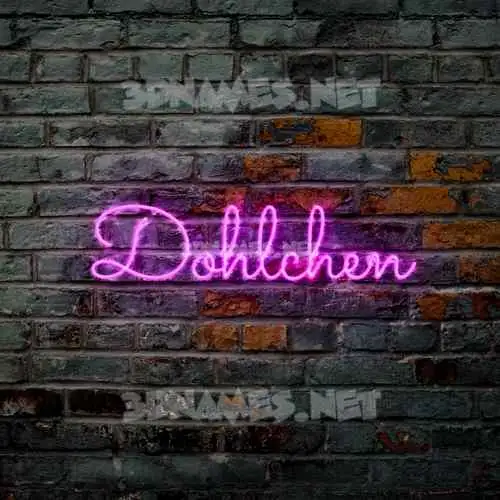dohlchen in Pink Neon style - 3D name wallpaper dohlchen in Pink Neon style - 3D name wallpaper