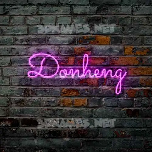 donheng in Pink Neon style - 3D name wallpaper donheng in Pink Neon style - 3D name wallpaper