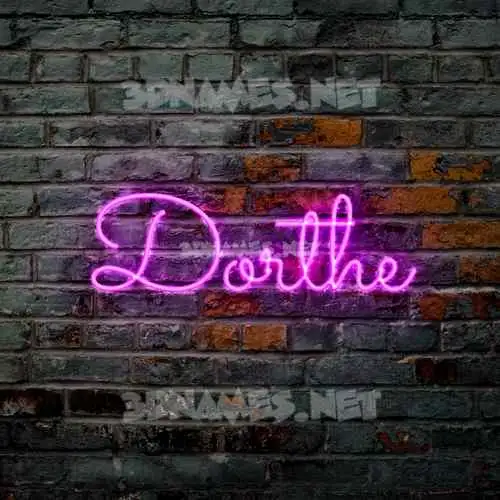 dorthe in Pink Neon style - 3D name wallpaper dorthe in Pink Neon style - 3D name wallpaper