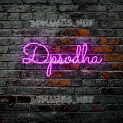 dpsodha in Pink Neon style - 3D name wallpaper dpsodha in Pink Neon style - 3D name wallpaper