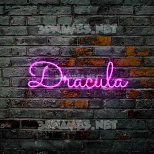 dracula in Pink Neon style - 3D name wallpaper dracula in Pink Neon style - 3D name wallpaper