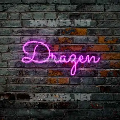 drazen in Pink Neon style - 3D name wallpaper drazen in Pink Neon style - 3D name wallpaper