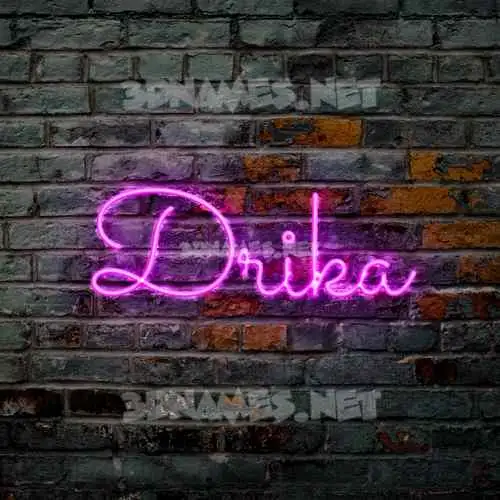drika in Pink Neon style - 3D name wallpaper drika in Pink Neon style - 3D name wallpaper
