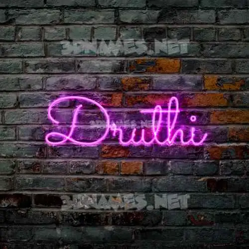druthi in Pink Neon style - 3D name wallpaper druthi in Pink Neon style - 3D name wallpaper