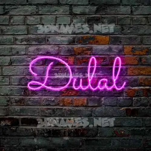 dulal in Pink Neon style - 3D name wallpaper dulal in Pink Neon style - 3D name wallpaper