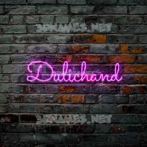 dulichand in Pink Neon style - 3D name wallpaper