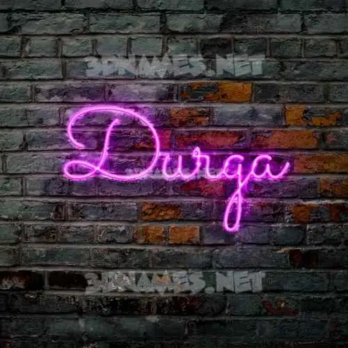 durga in Pink Neon style - 3D name wallpaper durga in Pink Neon style - 3D name wallpaper