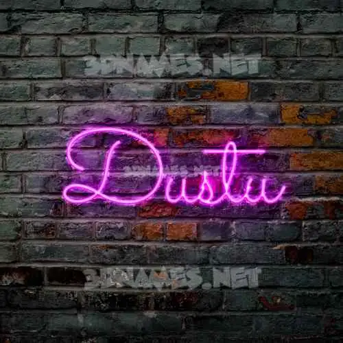 dustu in Pink Neon style - 3D name wallpaper dustu in Pink Neon style - 3D name wallpaper
