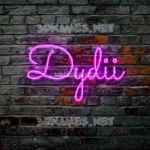 dydii in Pink Neon style - 3D name wallpaper dydii in Pink Neon style - 3D name wallpaper