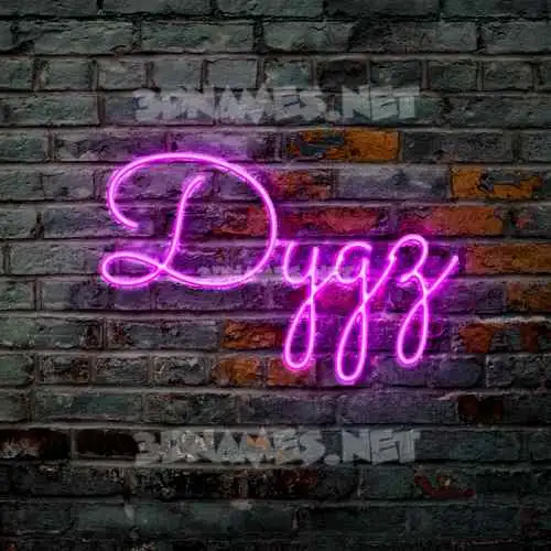 dygz in Pink Neon style - 3D name wallpaper dygz in Pink Neon style - 3D name wallpaper