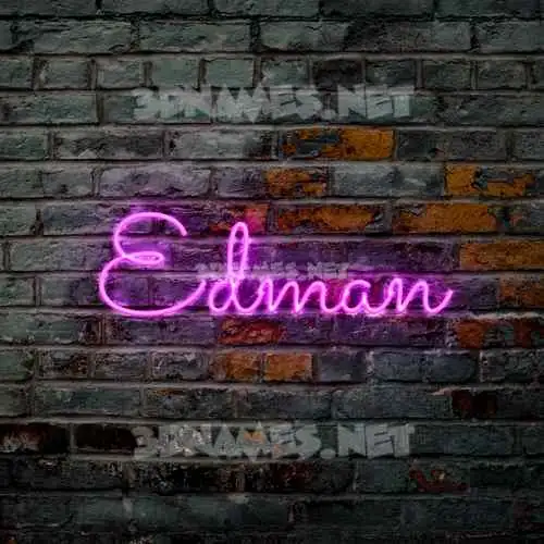 edman in Pink Neon style - 3D name wallpaper edman in Pink Neon style - 3D name wallpaper