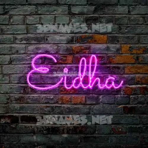 eidha in Pink Neon style - 3D name wallpaper eidha in Pink Neon style - 3D name wallpaper