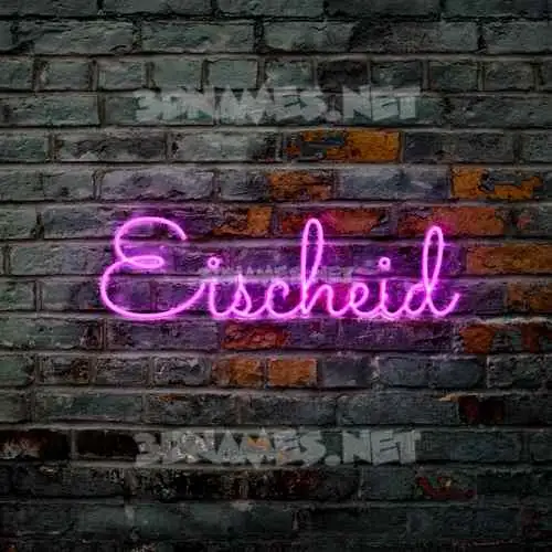 eischeid in Pink Neon style - 3D name wallpaper