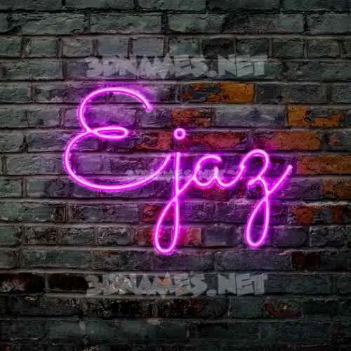 ejaz in Pink Neon style - 3D name wallpaper ejaz in Pink Neon style - 3D name wallpaper