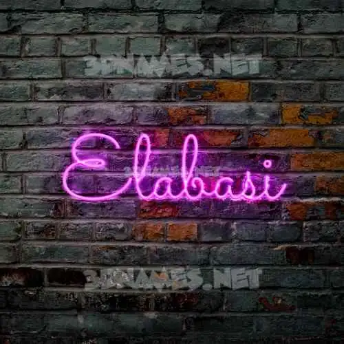 elabasi in Pink Neon style - 3D name wallpaper elabasi in Pink Neon style - 3D name wallpaper