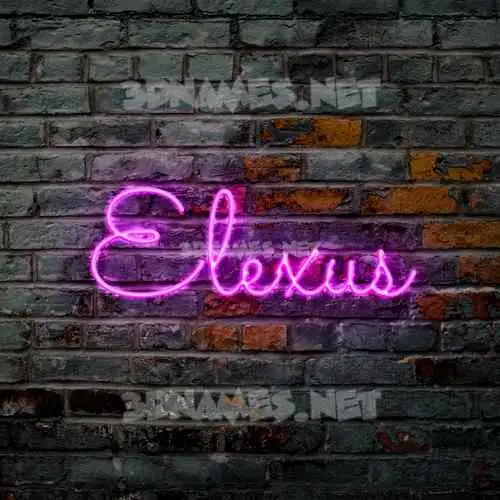 elexus in Pink Neon style - 3D name wallpaper elexus in Pink Neon style - 3D name wallpaper