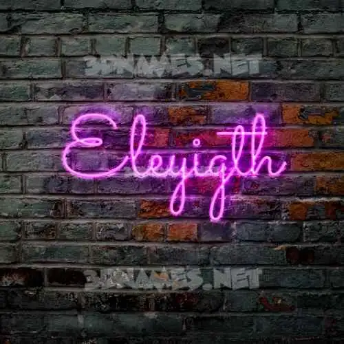 eleyigth in Pink Neon style - 3D name wallpaper eleyigth in Pink Neon style - 3D name wallpaper