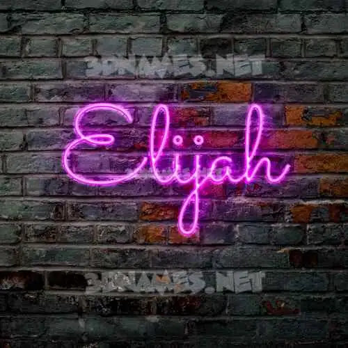 elijah in Pink Neon style - 3D name wallpaper elijah in Pink Neon style - 3D name wallpaper