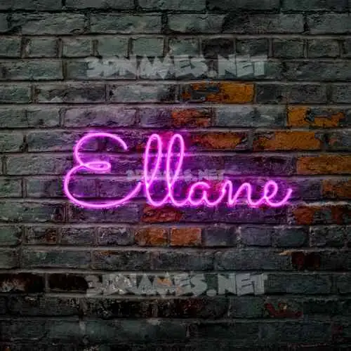 ellane in Pink Neon style - 3D name wallpaper ellane in Pink Neon style - 3D name wallpaper