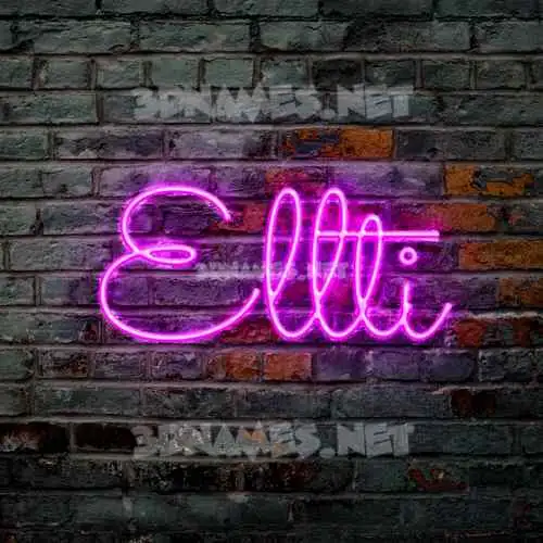 ellti in Pink Neon style - 3D name wallpaper ellti in Pink Neon style - 3D name wallpaper