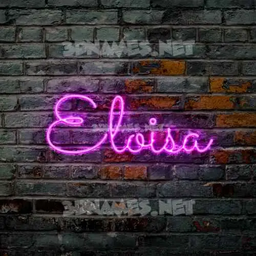 eloisa in Pink Neon style - 3D name wallpaper eloisa in Pink Neon style - 3D name wallpaper