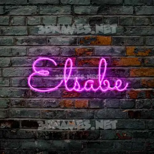 elsabe in Pink Neon style - 3D name wallpaper elsabe in Pink Neon style - 3D name wallpaper