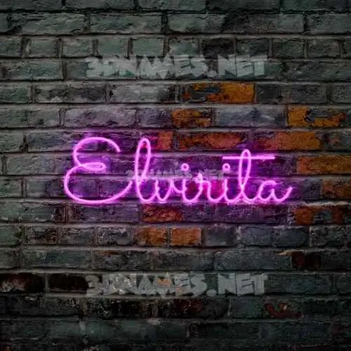 elvirita in Pink Neon style - 3D name wallpaper elvirita in Pink Neon style - 3D name wallpaper