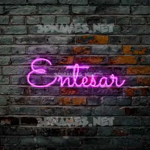 entesar in Pink Neon style - 3D name wallpaper entesar in Pink Neon style - 3D name wallpaper