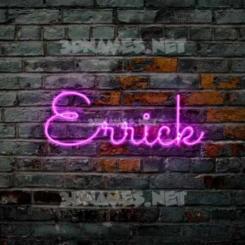 errick in Pink Neon style - 3D name wallpaper errick in Pink Neon style - 3D name wallpaper