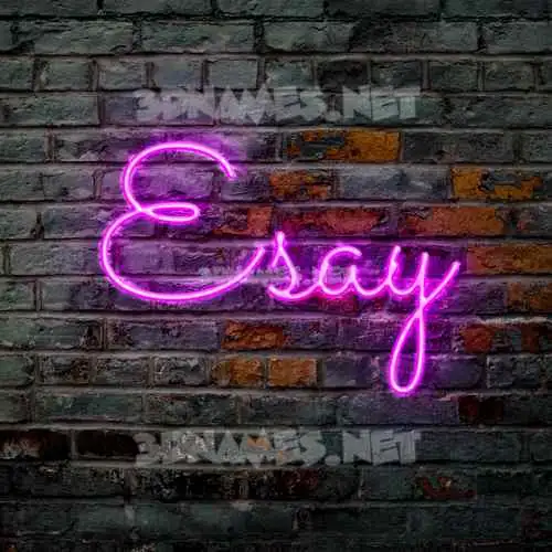 esay in Pink Neon style - 3D name wallpaper esay in Pink Neon style - 3D name wallpaper