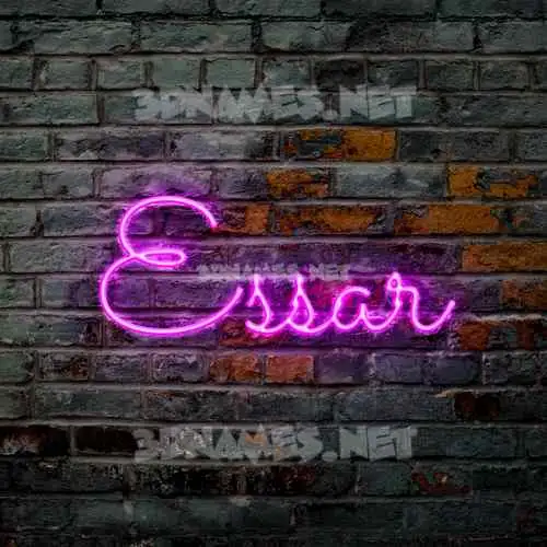 essar in Pink Neon style - 3D name wallpaper