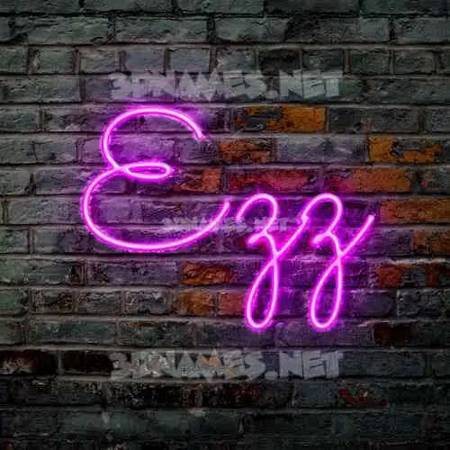 ezz in Pink Neon style - 3D name wallpaper ezz in Pink Neon style - 3D name wallpaper