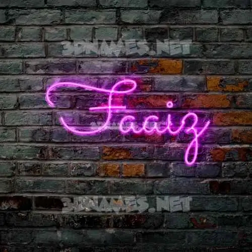 faaiz in Pink Neon style - 3D name wallpaper faaiz in Pink Neon style - 3D name wallpaper