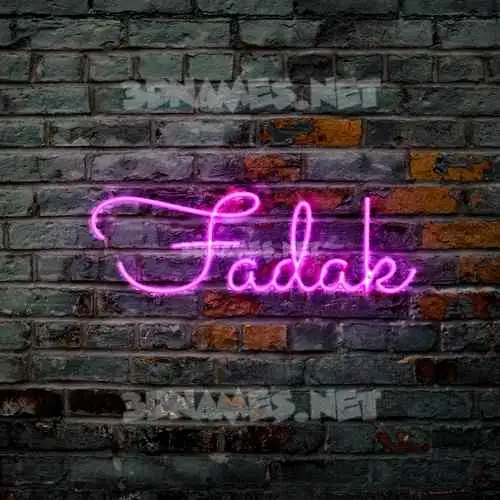 fadak in Pink Neon style - 3D name wallpaper fadak in Pink Neon style - 3D name wallpaper