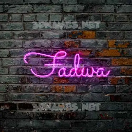 fadwa in Pink Neon style - 3D name wallpaper fadwa in Pink Neon style - 3D name wallpaper