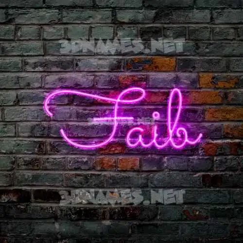 faib in Pink Neon style - 3D name wallpaper