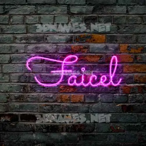 faicel in Pink Neon style - 3D name wallpaper faicel in Pink Neon style - 3D name wallpaper
