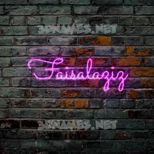 faisalaziz in Pink Neon style - 3D name wallpaper faisalaziz in Pink Neon style - 3D name wallpaper