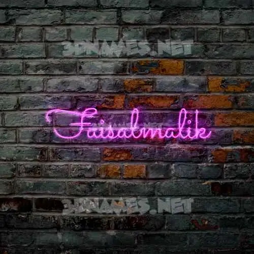 faisalmalik in Pink Neon style - 3D name wallpaper faisalmalik in Pink Neon style - 3D name wallpaper