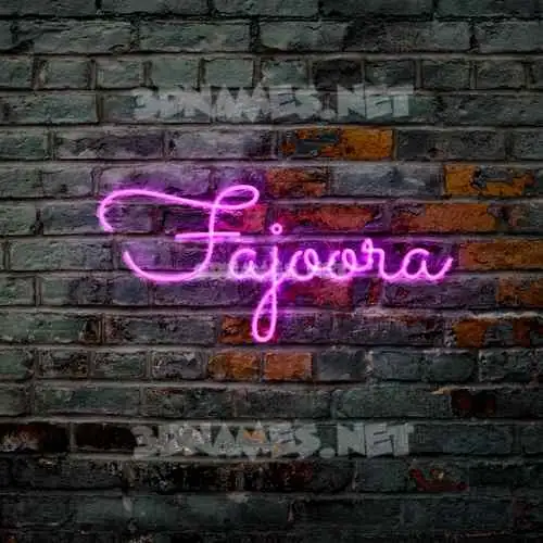 fajoora in Pink Neon style - 3D name wallpaper fajoora in Pink Neon style - 3D name wallpaper