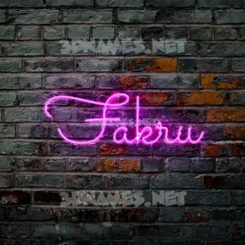 fakru in Pink Neon style - 3D name wallpaper fakru in Pink Neon style - 3D name wallpaper