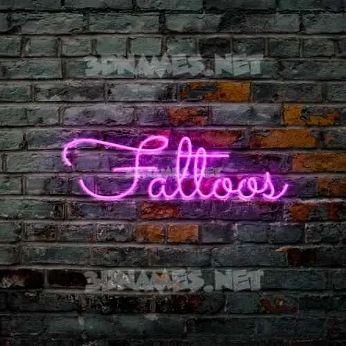 faltoos in Pink Neon style - 3D name wallpaper faltoos in Pink Neon style - 3D name wallpaper