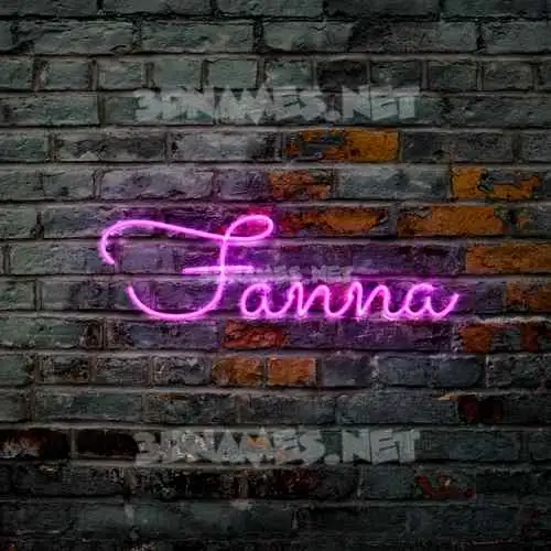 fanna in Pink Neon style - 3D name wallpaper fanna in Pink Neon style - 3D name wallpaper