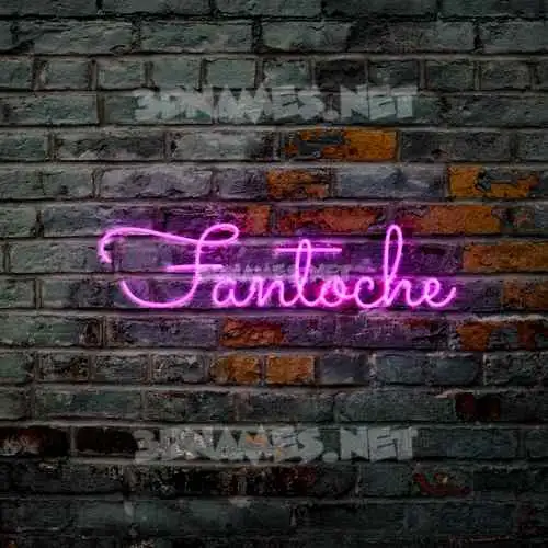 fantoche in Pink Neon style - 3D name wallpaper fantoche in Pink Neon style - 3D name wallpaper
