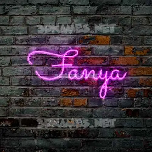 fanya in Pink Neon style - 3D name wallpaper fanya in Pink Neon style - 3D name wallpaper