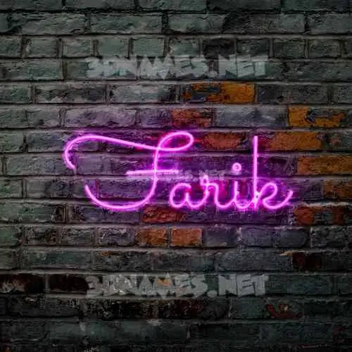 farik in Pink Neon style - 3D name wallpaper farik in Pink Neon style - 3D name wallpaper